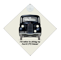 Ford 8 (7Y) Deluxe 1938-39 Car Window Hanging Sign
